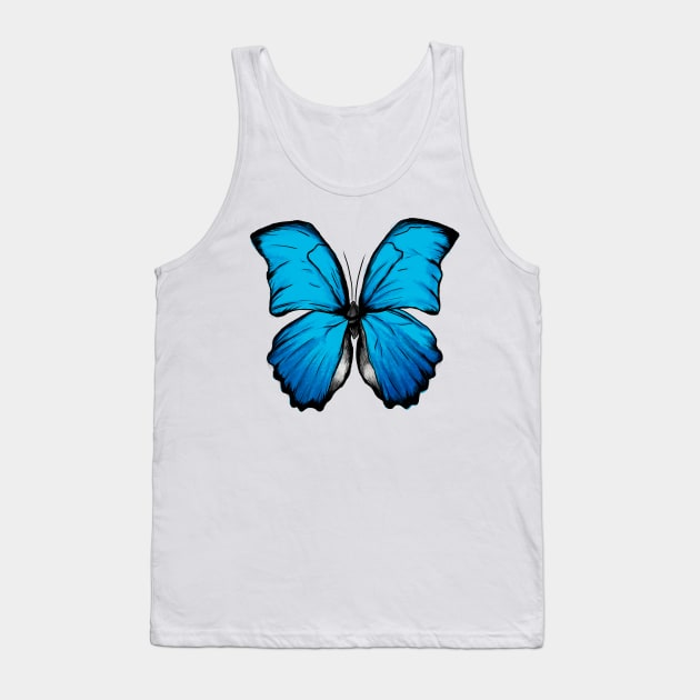 Butterflies Blue 1 Tank Top by Raphoto1